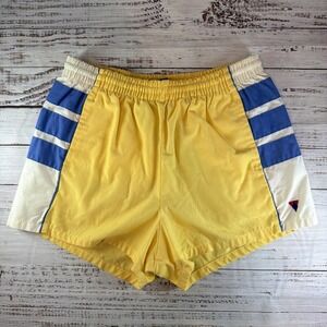 Vintage Jantzen Shorts Swim Trunks Drawstring Lined Sz 36 USA Made Yellow